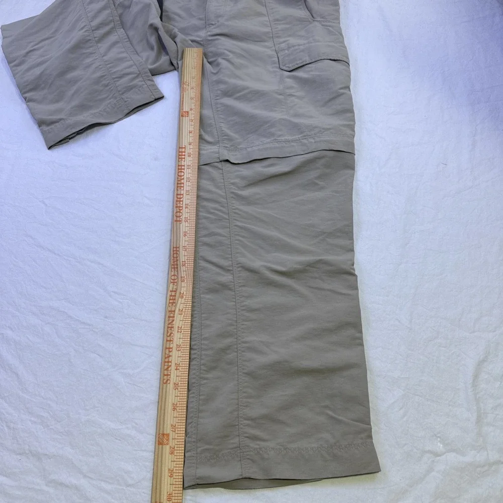 The North Face Convertible Cargo Pants Men's LARGE  Hiking Belted TAN
